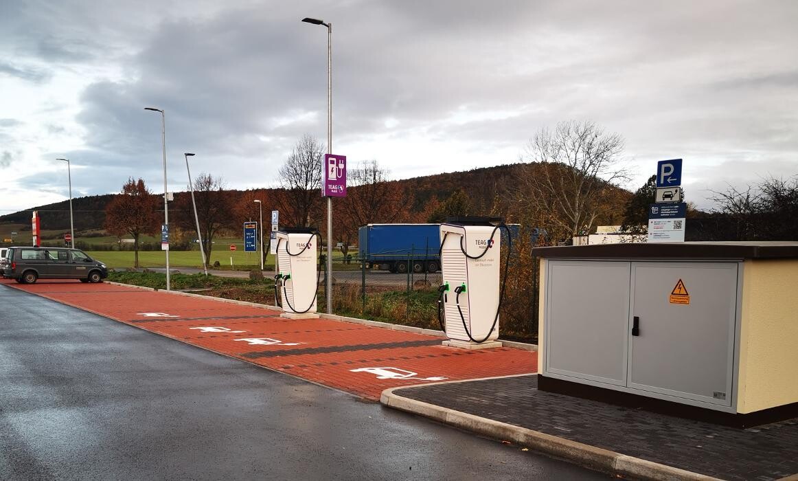 Bilder TEAG Mobil-Ladestation