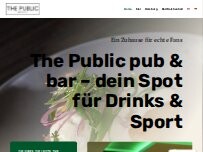 Website Screenshot THE PUBLIC PUB AND BAR