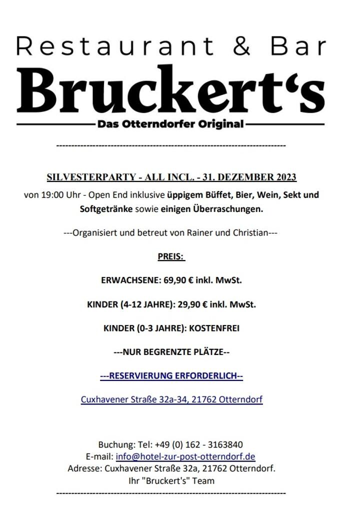 Bilder Restaurant und Bar "Bruckert´s" in Otterndorf bei Cuxhaven