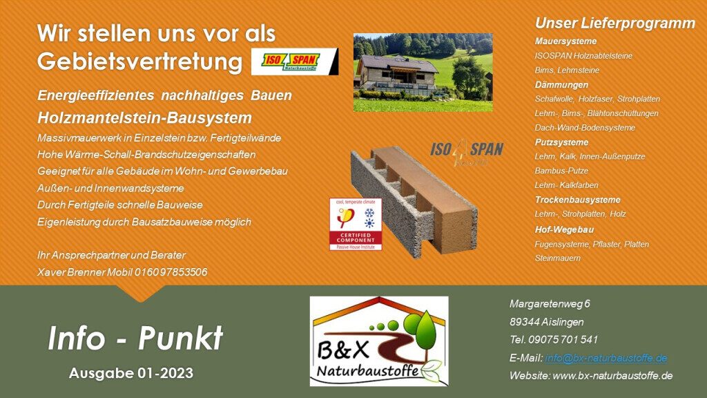 Bilder B&X Naturbaustoffe