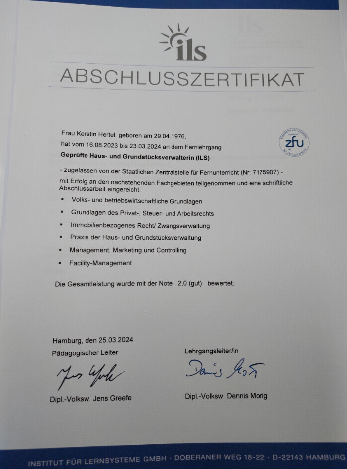 Bilder Hausverwaltung Kerstin Hertel