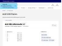 Website Screenshot ALDI SÜD