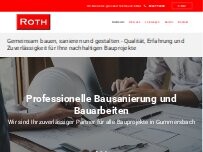 Website Screenshot Michael Roth Bausanierung
