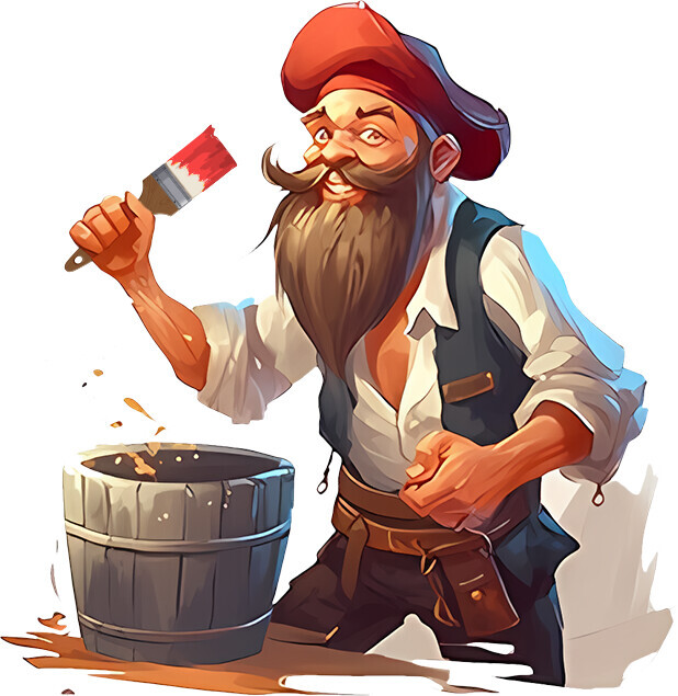 Bilder Piraten Pinsel - Malerbetrieb Düsseldorf