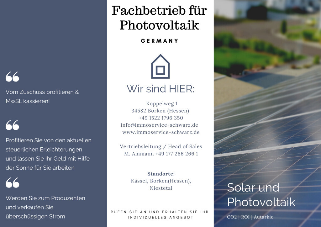 Bilder Fachbetrieb für Photovoltaik und Solar