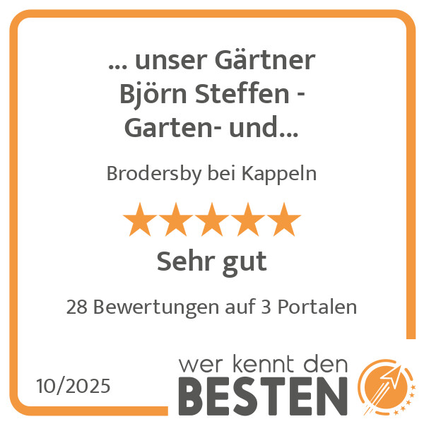 Bilder ... unser Gärtner Björn Steffen - Garten- und Landschaftsbau