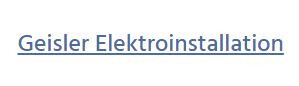 Geisler Elektroinstallation Logo