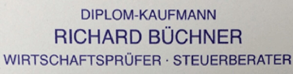 Dipl. Kfm. Richard Büchner Steuerberater und Wirtschaftsprüfer Logo