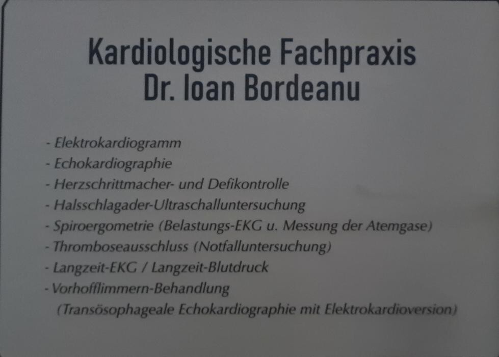 Bilder Kardiologische Praxis Dr. Ioan Bordeanu