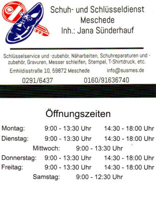 Bilder Schuh und Schlüssel Dienst Meschede