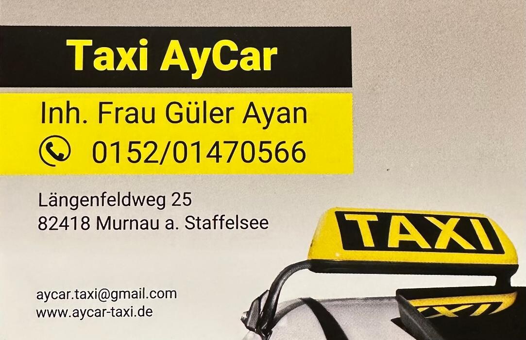 Taxi AyCar, Inh. Güler Ayan Logo