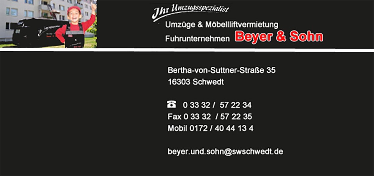 Bilder Fuhrunternehmen Beyer & Sohn Schwedt GmbH