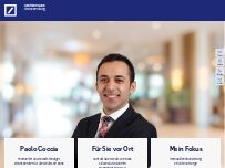 Website Screenshot Paolo Ivan Coccia, Selbstständiger Finanzberater für die Deutsche Bank