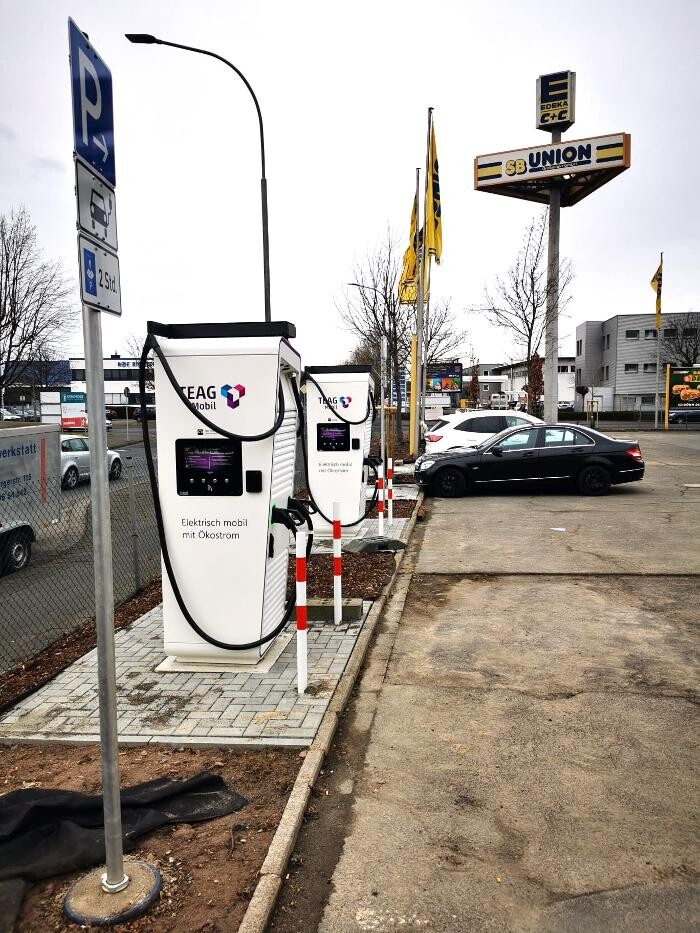 Bilder TEAG Mobil-Ladestation
