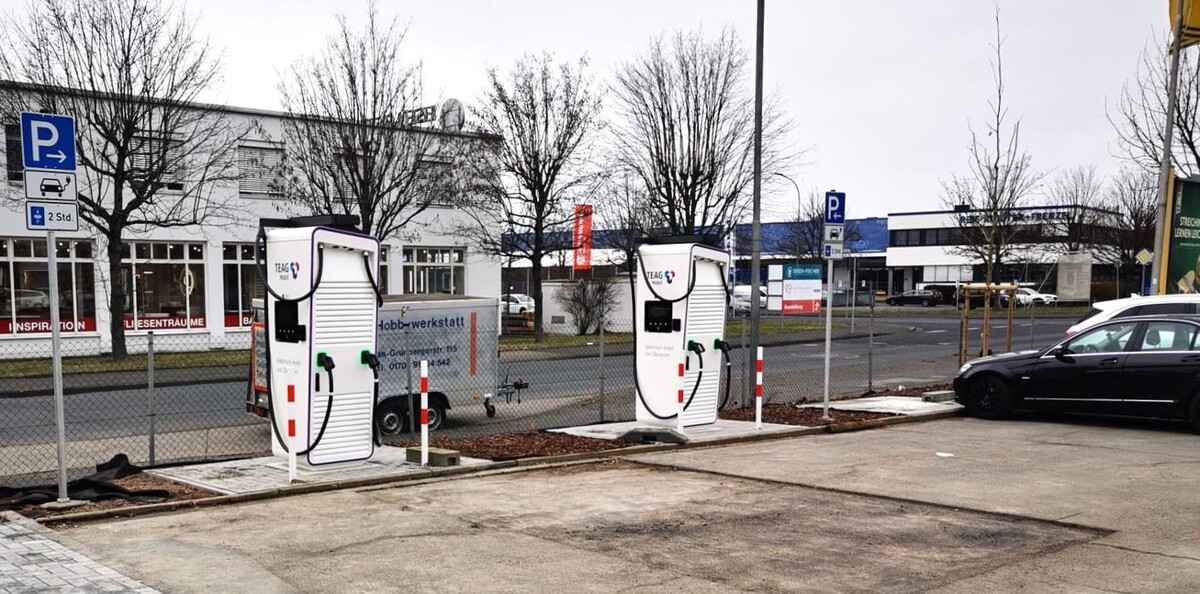 Bilder TEAG Mobil-Ladestation