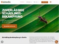 Website Screenshot Komodo Schädlingsbekämpfung