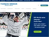 Website Screenshot Frankfurter Volksbank Rhein/Main