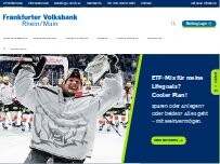 Website Screenshot Frankfurter Volksbank Rhein/Main