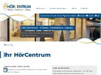 Website Screenshot HörCentrum Bochum