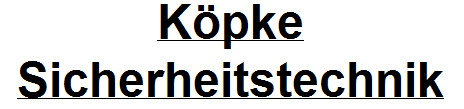 Köpke Sicherheitstechnik Inh. Guido Köpke       Logo