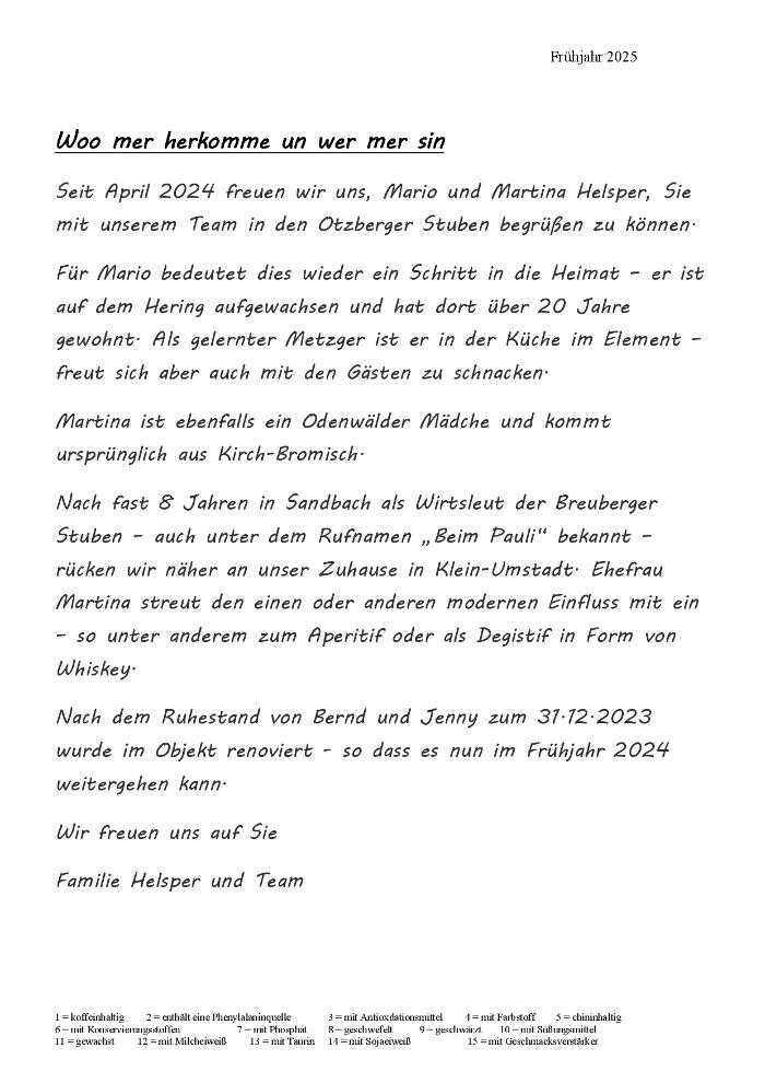 Bilder Otzberger Stuben