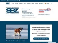 Website Screenshot SBZ Schuldnerberatung gUG (haftungsbeschränkt)