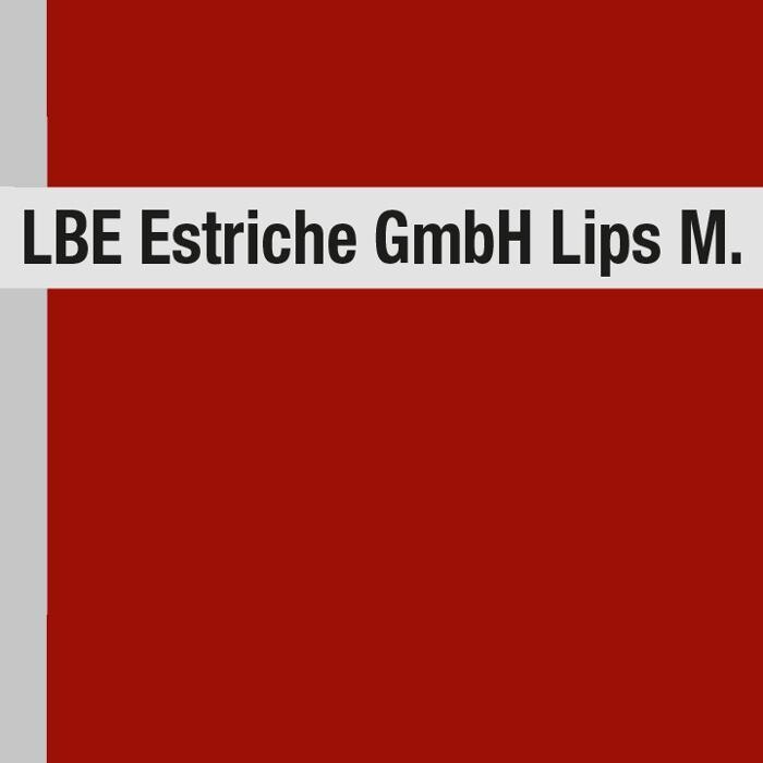 LBE Estriche GmbH Lips M. Logo