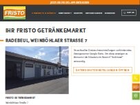 Website Screenshot FRISTO Getränkemarkt