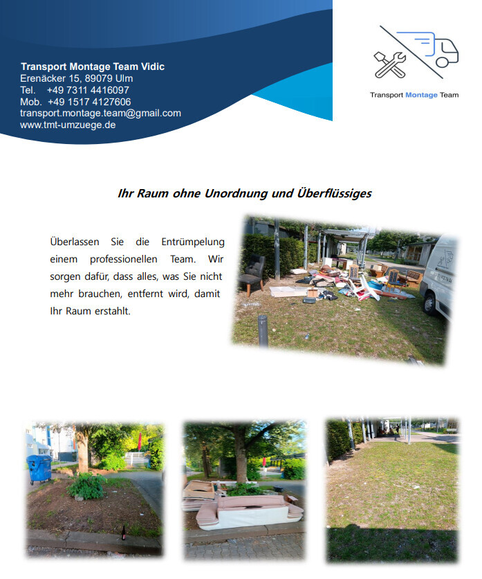 Bilder Transport-Montage-Team