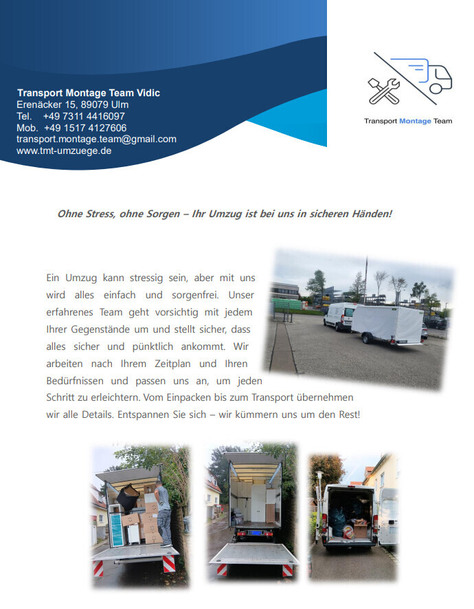 Bilder Transport-Montage-Team