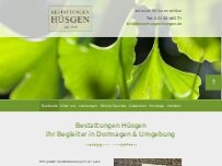Website Screenshot Bestattungen Hüsgen Jessica Beitzel