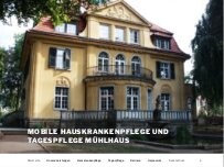 Website Screenshot Mobile Hauskrankenpflege und Tagespflege Gudrun Mühlhaus