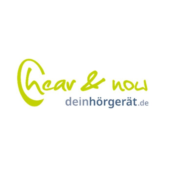 hear & now: dein Hörgerät. de - Ihr Hörakustiker in Frankfurt Logo