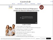 Website Screenshot Karateschule München am HBF | Superheldenakademie