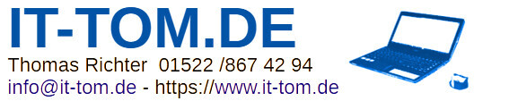 IT-TOM.DE Thomas Richter IT-Dienstleister Logo