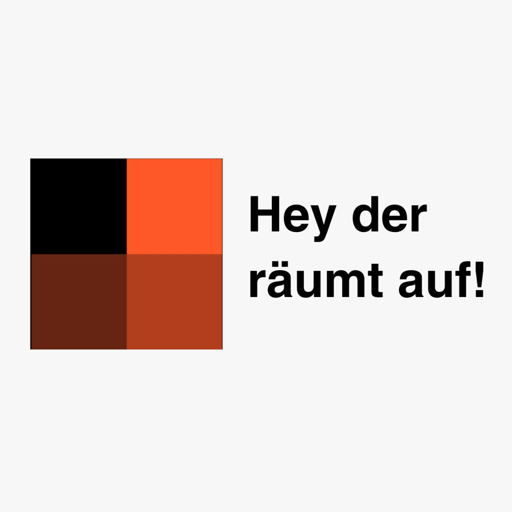 Hey der räumt auf! Logo
