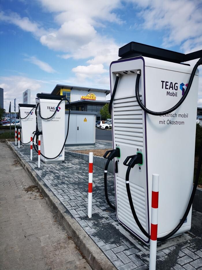 Bilder TEAG Mobil-Ladestation