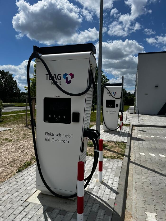 Bilder TEAG Mobil-Ladestation