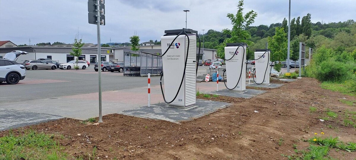 Bilder TEAG Mobil-Ladestation