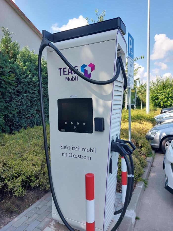 Bilder TEAG Mobil-Ladestation
