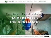 Website Screenshot IG Elektrik