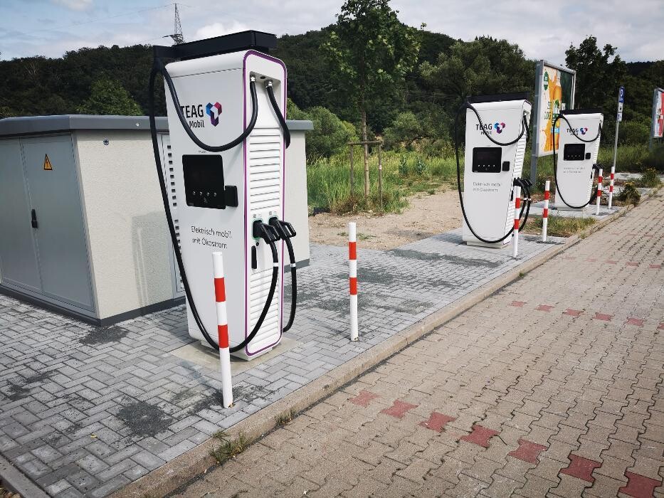 Bilder TEAG Mobil-Ladestation