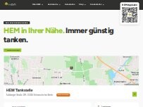 Website Screenshot HEM Tankstelle