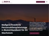 Website Screenshot RoVa Personaldienstleistungen GmbH