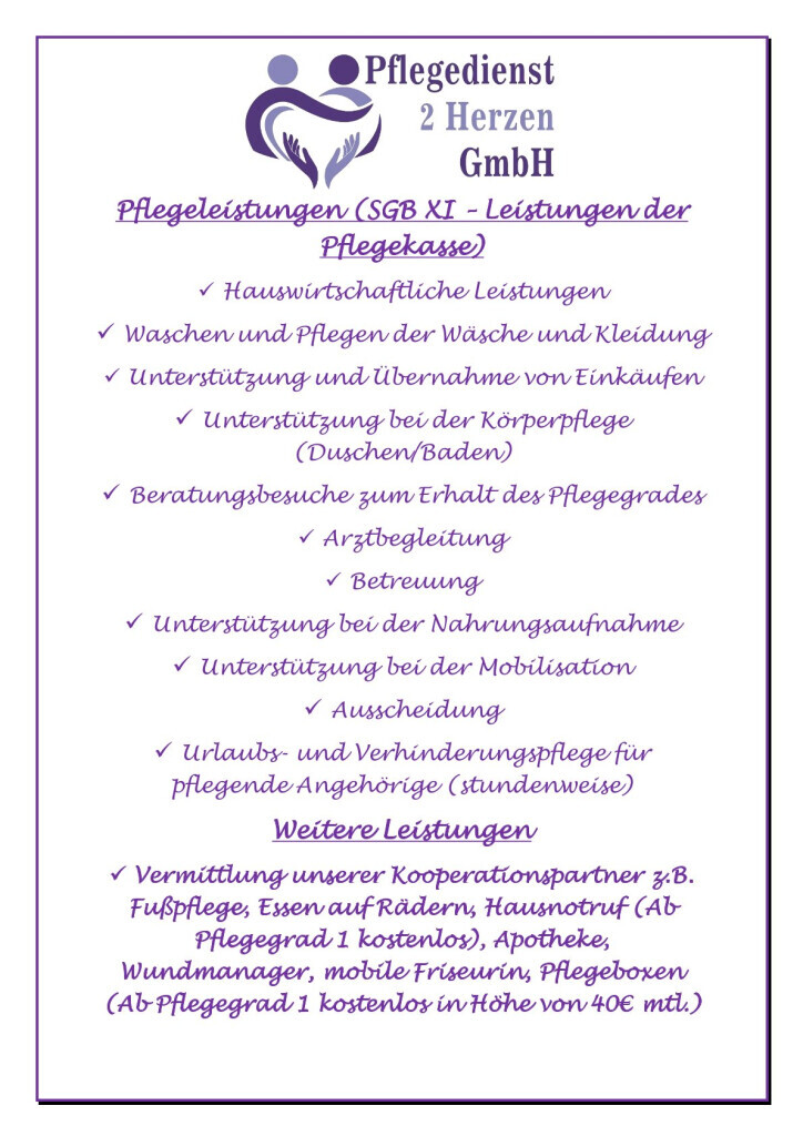 Bilder Pflegedienst 2 Herzen GmbH