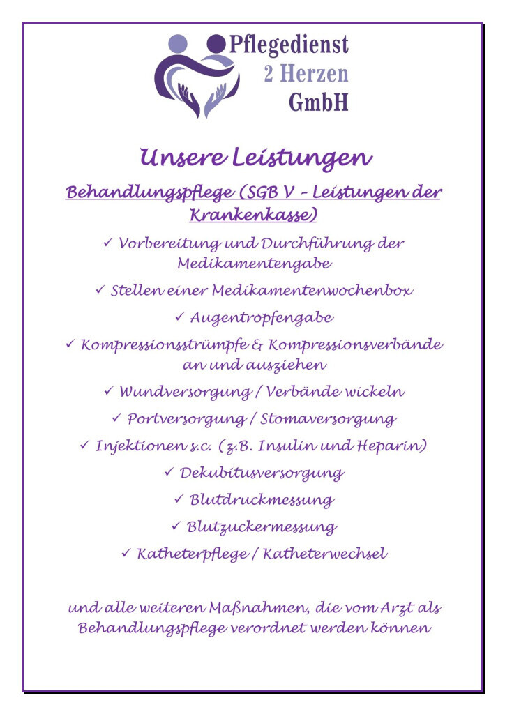 Bilder Pflegedienst 2 Herzen GmbH