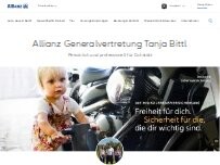 Website Screenshot Allianz Generalvertretung Tanja Bittl