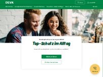 Website Screenshot DEVK Versicherungen:  (Berater*in ausgeschieden)