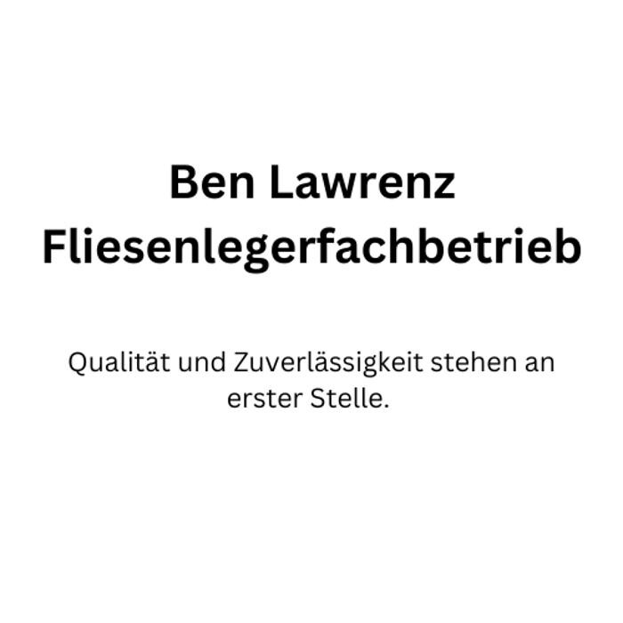 Fliesenleger Ben Lawrenz | Fliesenlegerfachbetrieb Logo