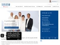 Website Screenshot SAARLAND Versicherungen - Frank Dienhold